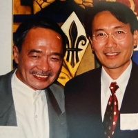 Thi sĩ Du Tử Lê và Châu Đình An năm 2001